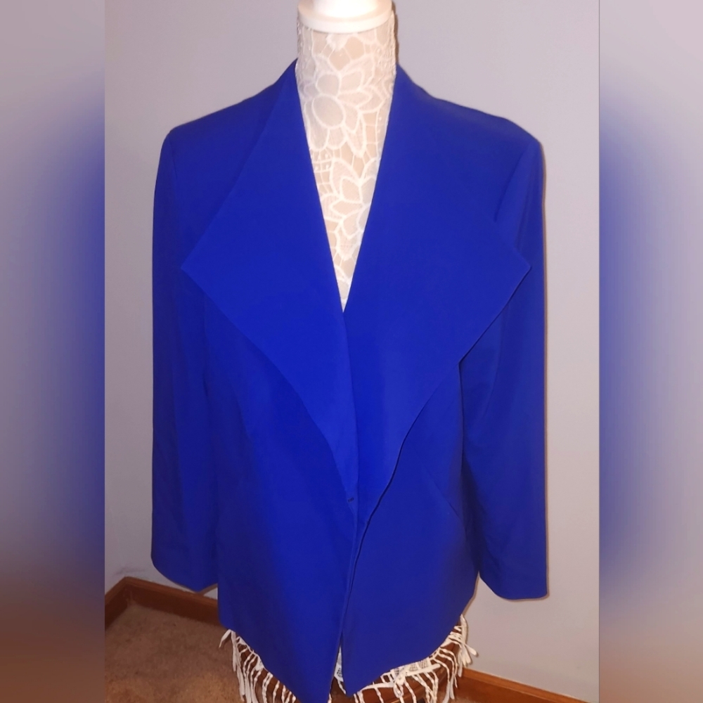 Nine West Cobalt Blue Blazer Sz 16W